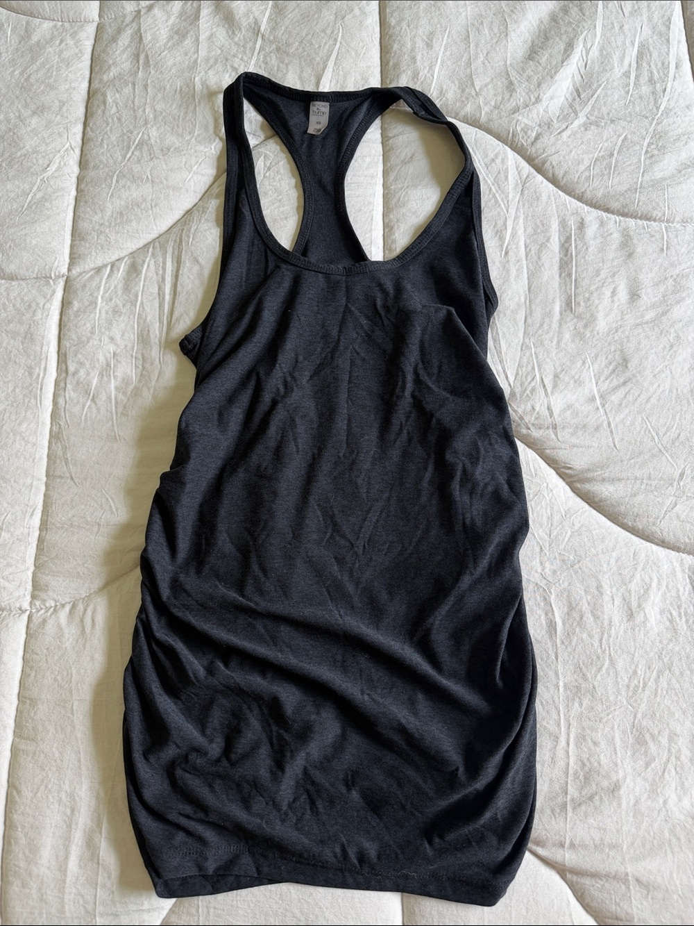 Beyond the Bump Black Racerback Tank Dress